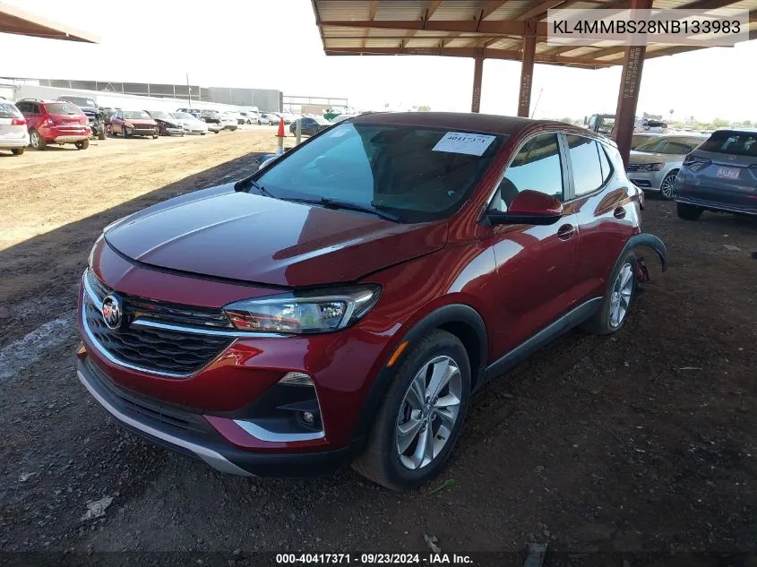 2022 Buick Encore Gx Fwd Preferred VIN: KL4MMBS28NB133983 Lot: 40417371