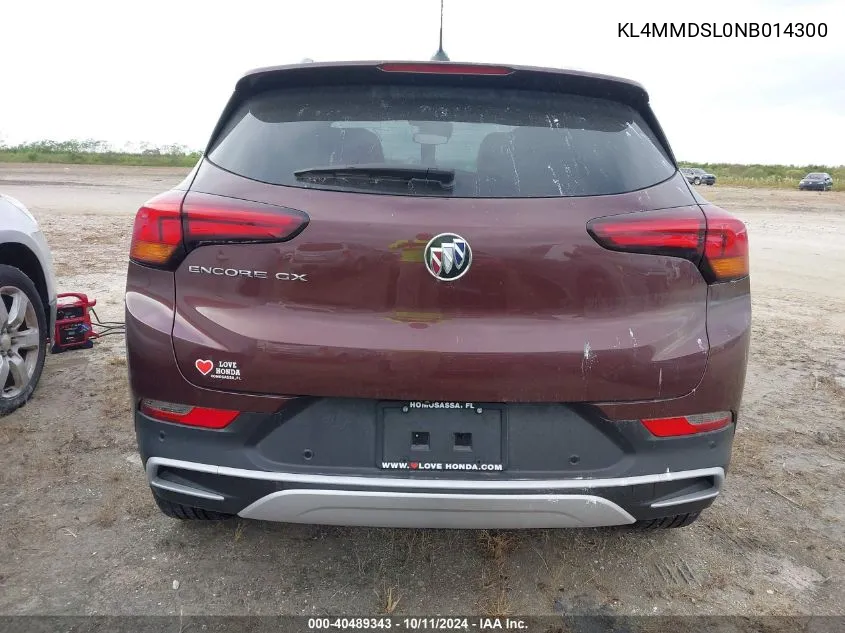 2022 Buick Encore Gx Fwd Select VIN: KL4MMDSL0NB014300 Lot: 40489343