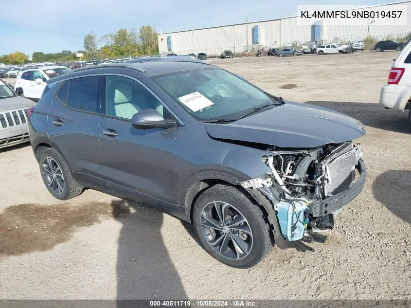 2022 Buick Encore Gx Fwd Essence VIN: KL4MMFSL9NB019457 Lot: 40511719