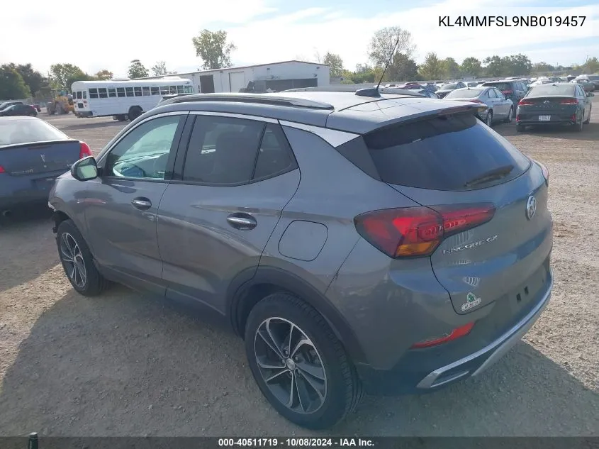 2022 Buick Encore Gx Fwd Essence VIN: KL4MMFSL9NB019457 Lot: 40511719