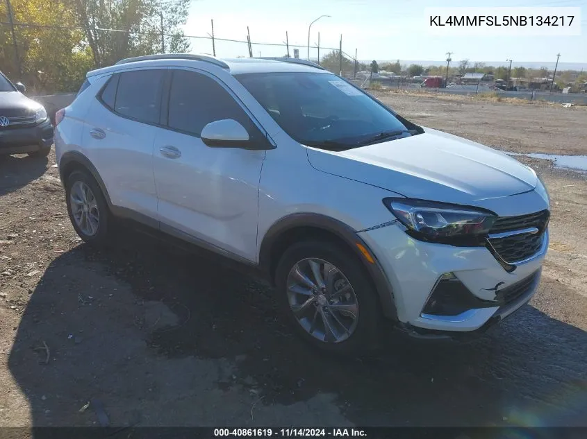 2022 Buick Encore Gx Fwd Essence VIN: KL4MMFSL5NB134217 Lot: 40861619