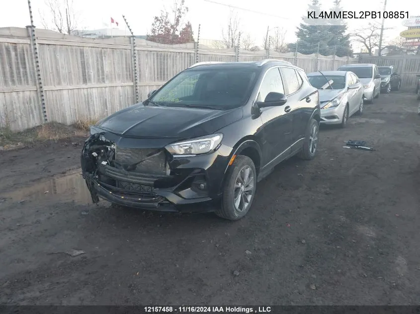 2023 Buick Encore Gx VIN: KL4MMESL2PB108851 Lot: 12157458