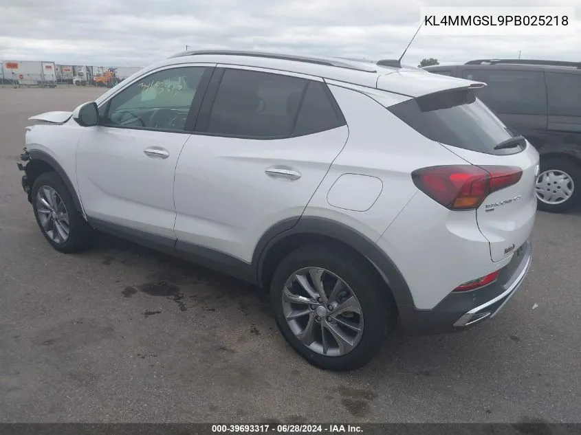 2023 Buick Encore Gx Essence VIN: KL4MMGSL9PB025218 Lot: 39693317