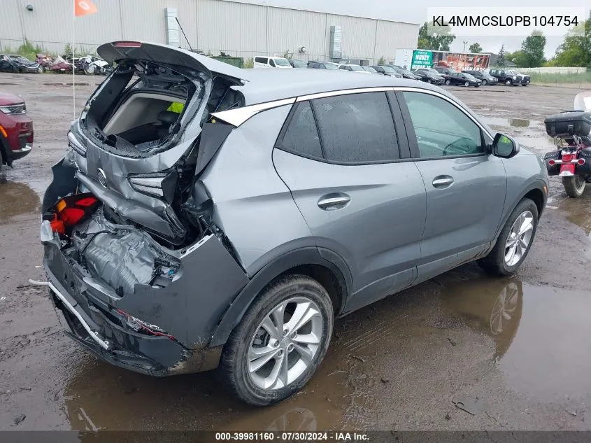 2023 Buick Encore Gx Preferred Awd VIN: KL4MMCSL0PB104754 Lot: 39981160