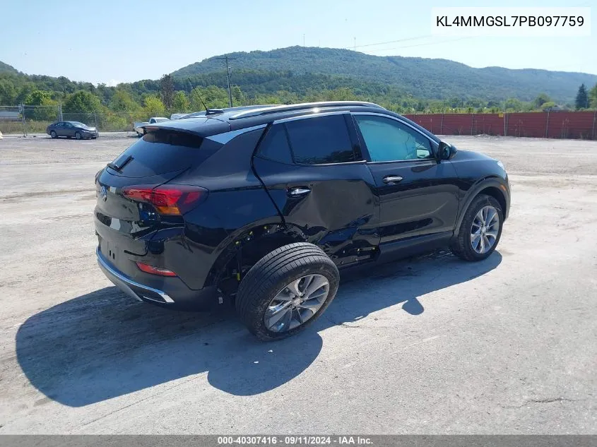 KL4MMGSL7PB097759 2023 Buick Encore Gx Essence Awd