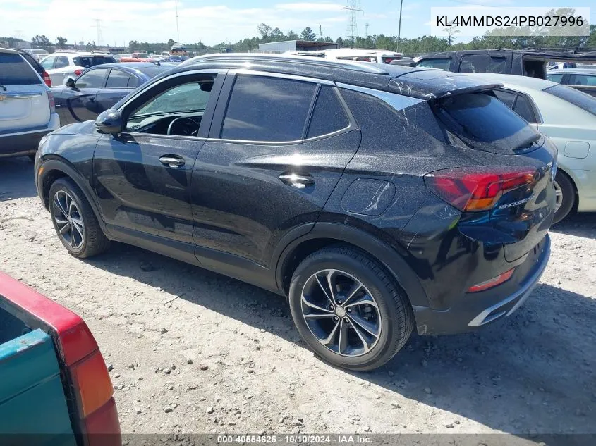 2023 Buick Encore Gx Select Fwd VIN: KL4MMDS24PB027996 Lot: 40554625