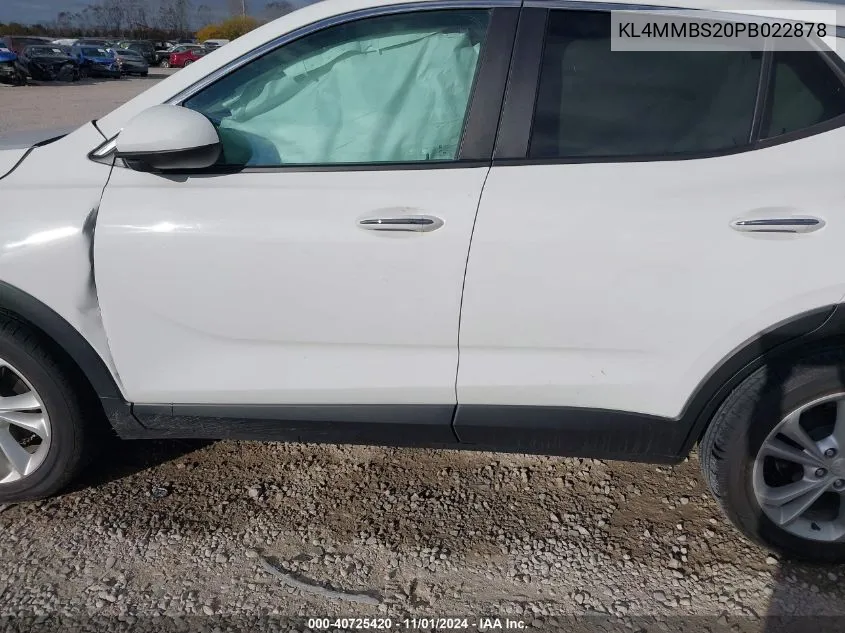 2023 Buick Encore Gx Preferred Fwd VIN: KL4MMBS20PB022878 Lot: 40725420