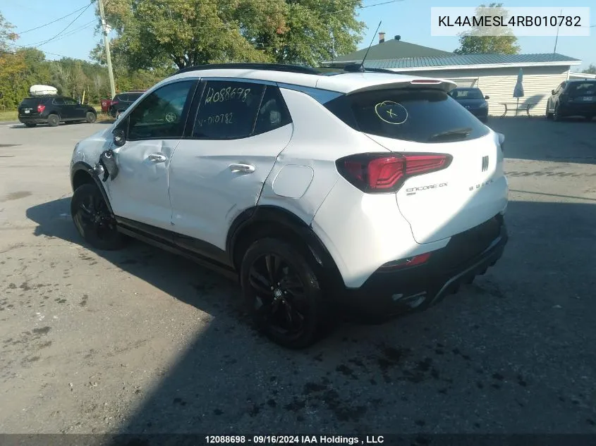 KL4AMESL4RB010782 2024 Buick Encore Gx Sport Touring