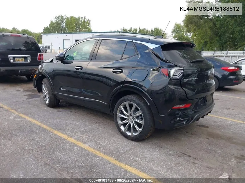 2024 Buick Encore Gx Avenir Awd VIN: KL4AMGSL4RB188512 Lot: 40183799