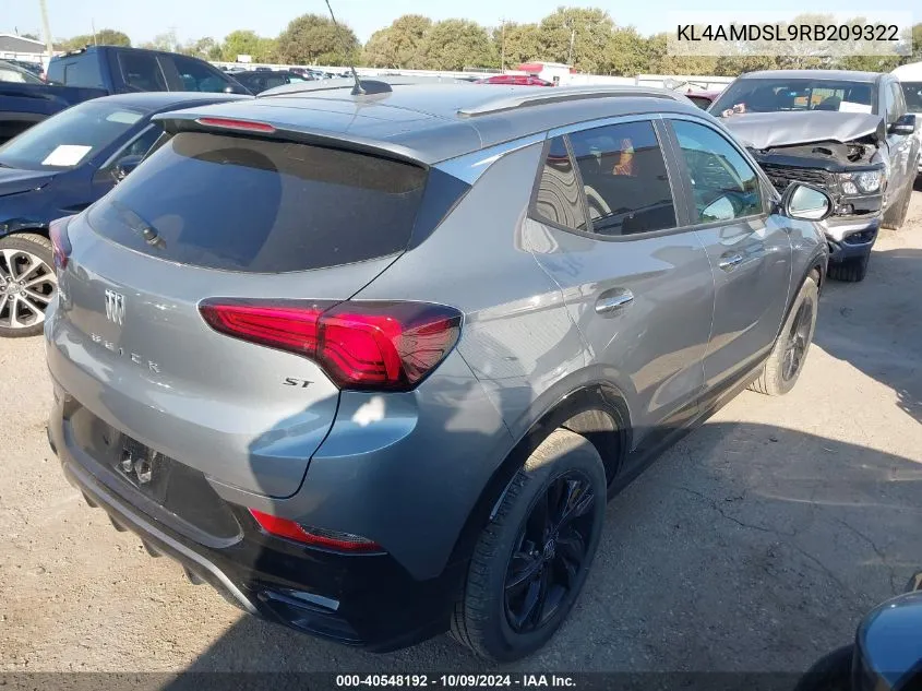 2024 Buick Encore Gx Sport Touring VIN: KL4AMDSL9RB209322 Lot: 40548192