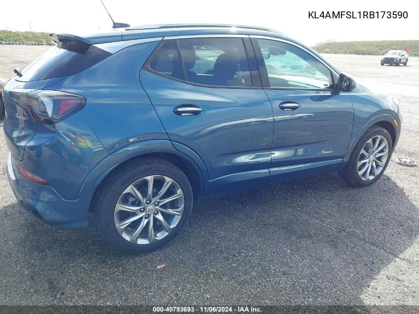 2024 Buick Encore Gx Avenir Fwd VIN: KL4AMFSL1RB173590 Lot: 40793693