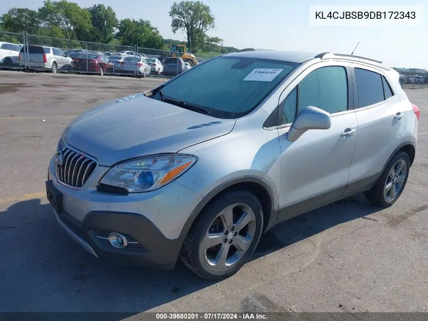 2013 Buick Encore Convenience VIN: KL4CJBSB9DB172343 Lot: 39880201