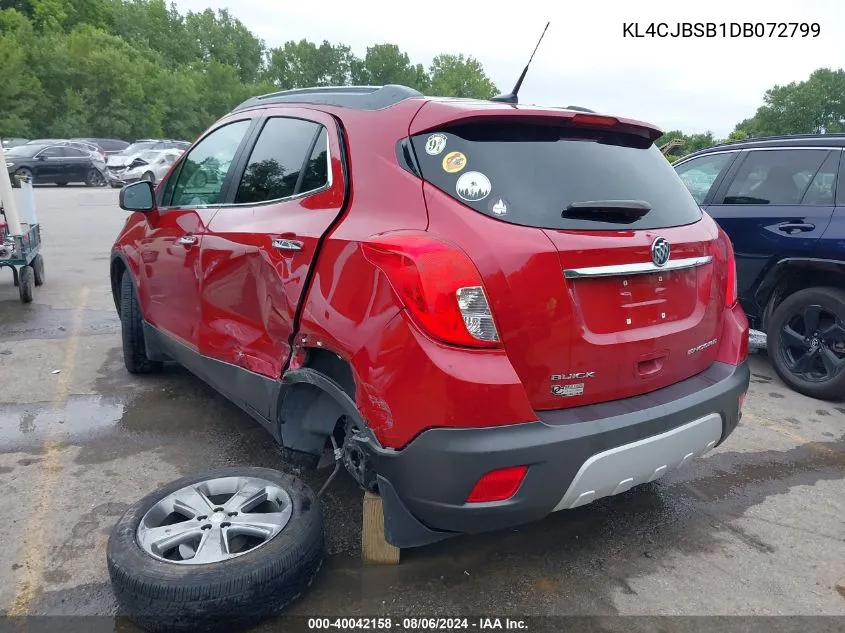 2013 Buick Encore Convenience VIN: KL4CJBSB1DB072799 Lot: 40042158