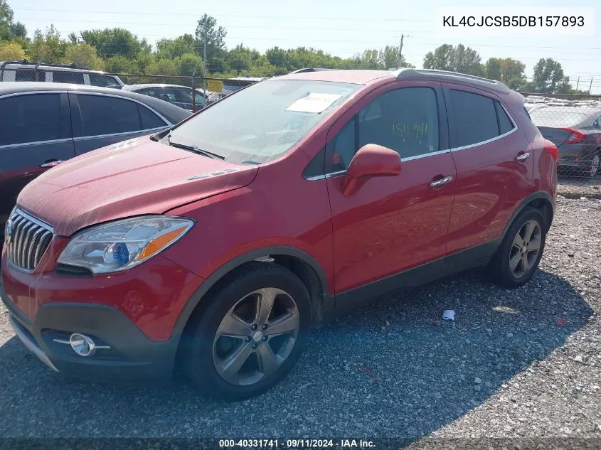 2013 Buick Encore Leather VIN: KL4CJCSB5DB157893 Lot: 40331741