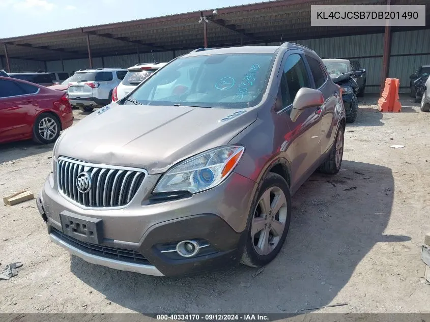 2013 Buick Encore Leather VIN: KL4CJCSB7DB201490 Lot: 40334170