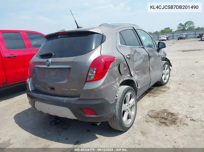 2013 Buick Encore Leather VIN: KL4CJCSB7DB201490 Lot: 40334170