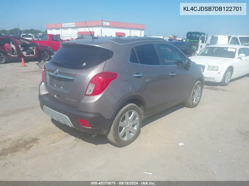 2013 Buick Encore Premium VIN: KL4CJDSB7DB122701 Lot: 40370875