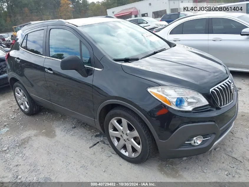 2013 Buick Encore Leather VIN: KL4CJGSB0DB061404 Lot: 40729482