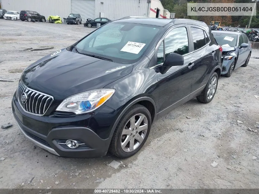 2013 Buick Encore Leather VIN: KL4CJGSB0DB061404 Lot: 40729482