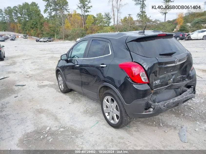 2013 Buick Encore Leather VIN: KL4CJGSB0DB061404 Lot: 40729482