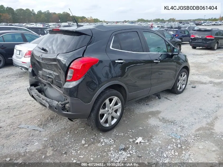 2013 Buick Encore Leather VIN: KL4CJGSB0DB061404 Lot: 40729482