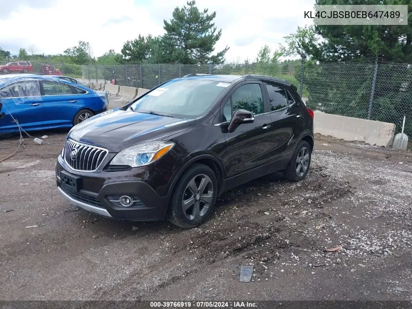 KL4CJBSB0EB647489 2014 Buick Encore Convenience