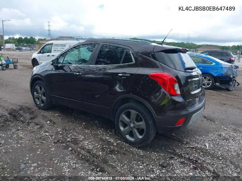 KL4CJBSB0EB647489 2014 Buick Encore Convenience