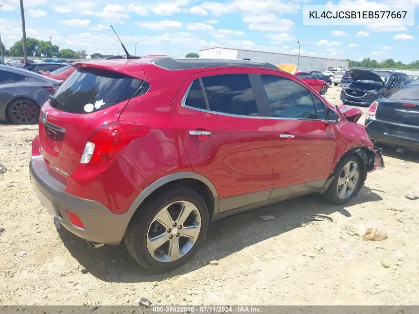 KL4CJCSB1EB577667 2014 Buick Encore Leather