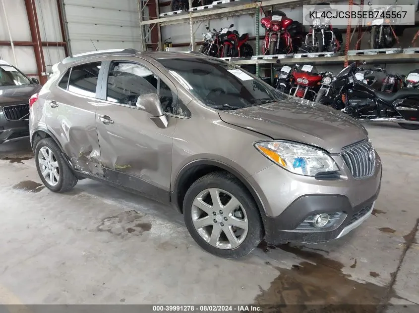 KL4CJCSB5EB745567 2014 Buick Encore Leather