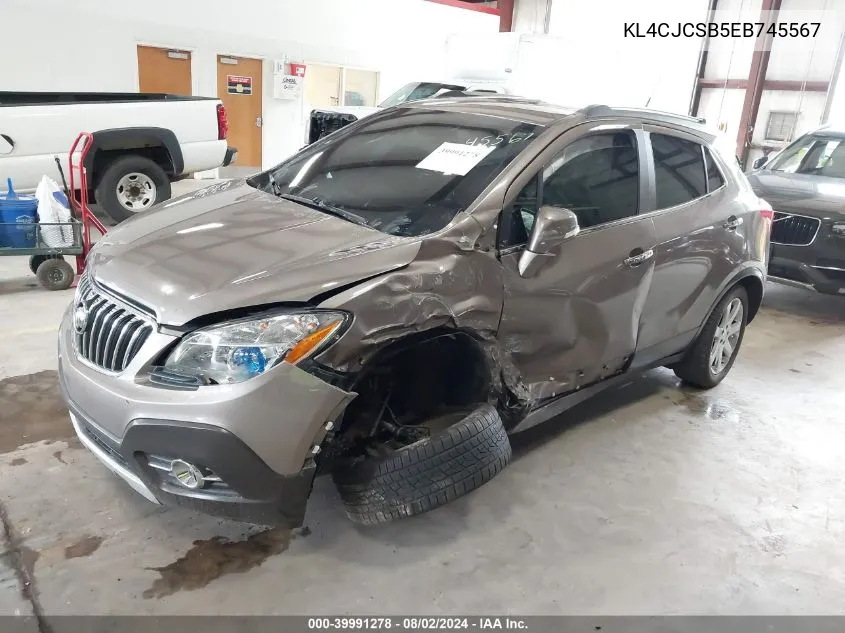 KL4CJCSB5EB745567 2014 Buick Encore Leather