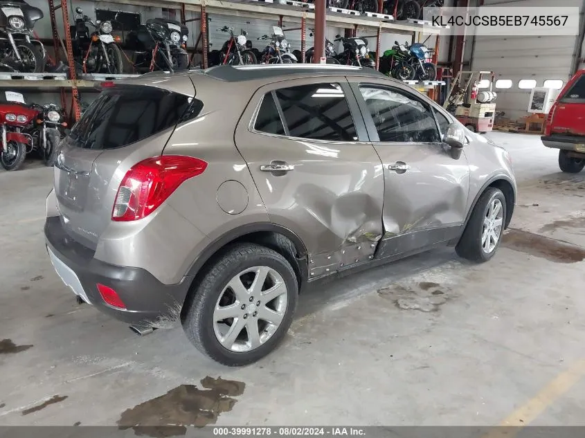 KL4CJCSB5EB745567 2014 Buick Encore Leather