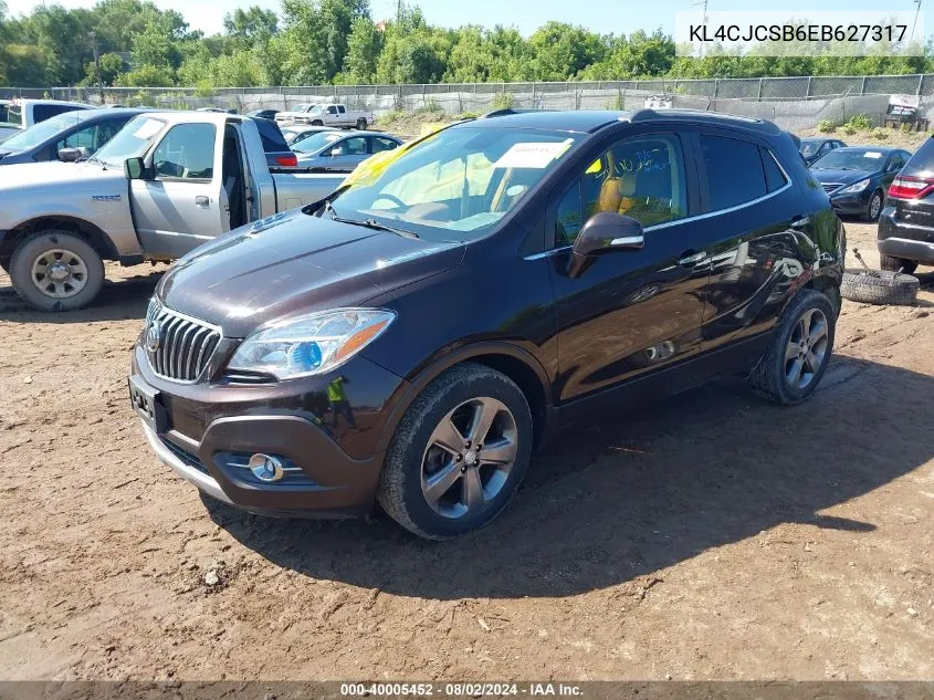 2014 Buick Encore Leather VIN: KL4CJCSB6EB627317 Lot: 40005452