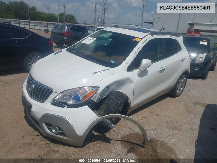 2014 Buick Encore Leather VIN: KL4CJCSB4EB550401 Lot: 40030595