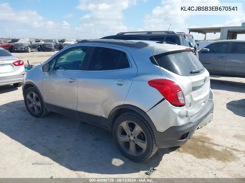 KL4CJBSB3EB670541 2014 Buick Encore Convenience