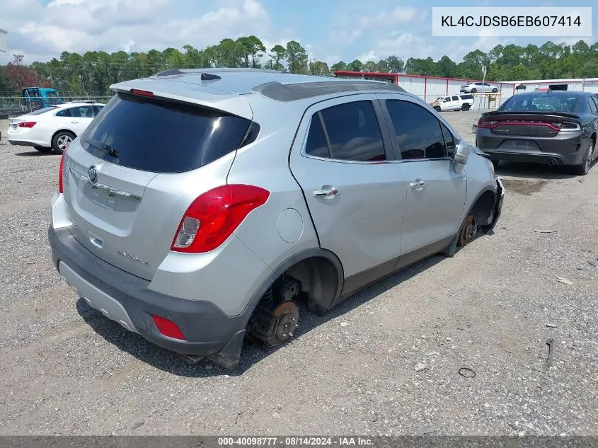 2014 Buick Encore Premium VIN: KL4CJDSB6EB607414 Lot: 40098777