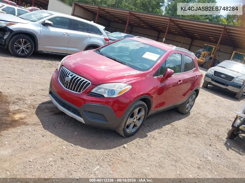 KL4CJASB2EB748284 2014 Buick Encore