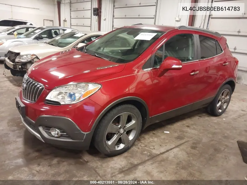 KL4CJBSB0EB614783 2014 Buick Encore Convenience