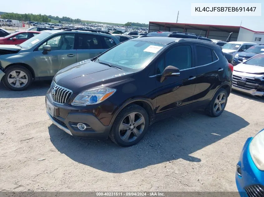 KL4CJFSB7EB691447 2014 Buick Encore Convenience