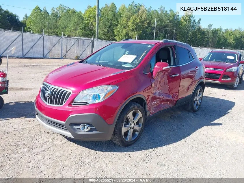 2014 Buick Encore Convenience VIN: KL4CJF5B2EB518144 Lot: 40235521