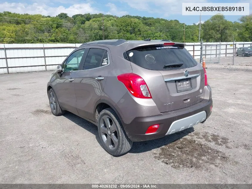 2014 Buick Encore Convenience VIN: KL4CJBSBXEB589181 Lot: 40263232