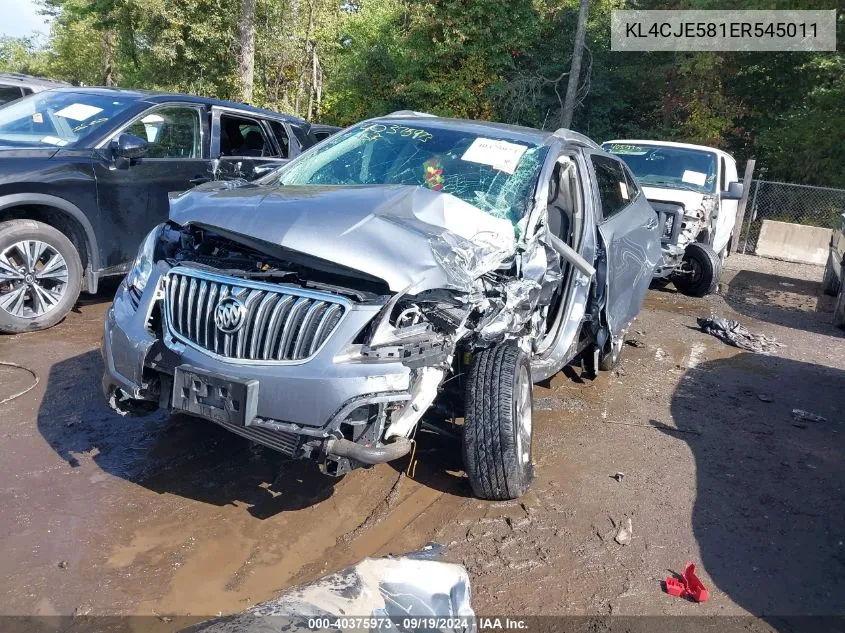 2014 Buick Encore VIN: KL4CJE581ER545011 Lot: 40375973