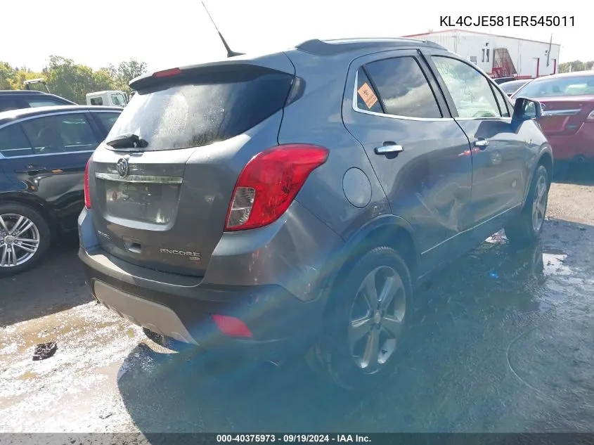 2014 Buick Encore VIN: KL4CJE581ER545011 Lot: 40375973