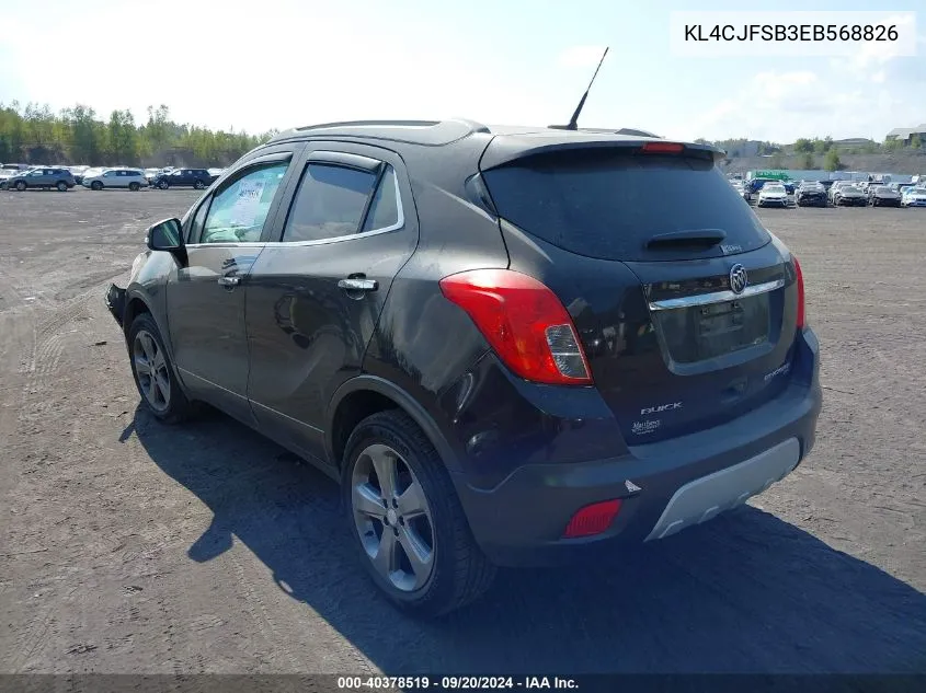 2014 Buick Encore Convenience VIN: KL4CJFSB3EB568826 Lot: 40378519