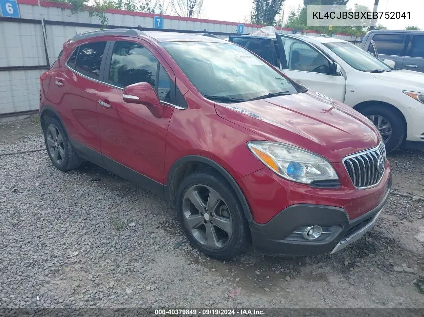 2014 Buick Encore Convenience VIN: KL4CJBSBXEB752041 Lot: 40379849