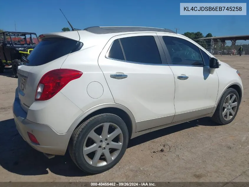 KL4CJDSB6EB745258 2014 Buick Encore Premium