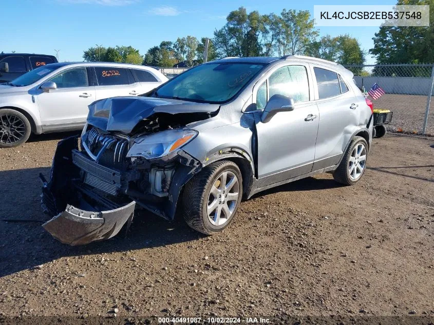 2014 Buick Encore Leather VIN: KL4CJCSB2EB537548 Lot: 40491087