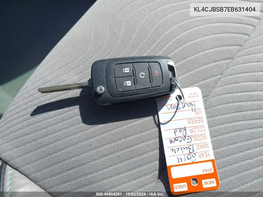 KL4CJBSB7EB631404 2014 Buick Encore Convenience