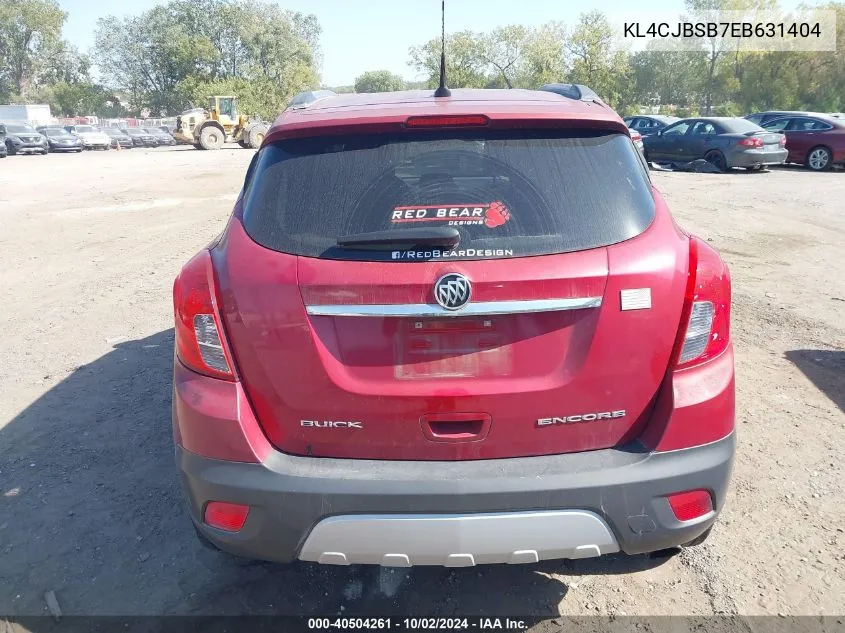 2014 Buick Encore Convenience VIN: KL4CJBSB7EB631404 Lot: 40504261