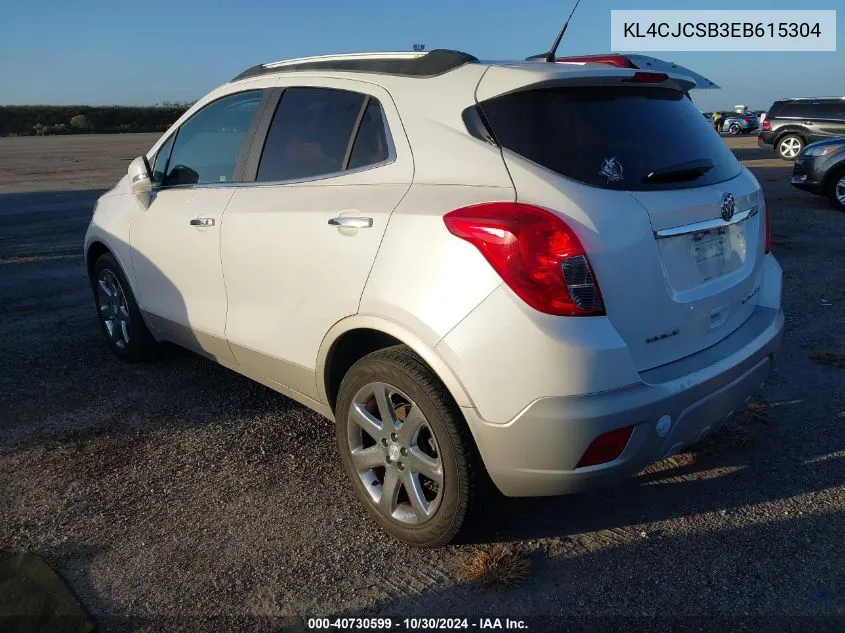 2014 Buick Encore Leather VIN: KL4CJCSB3EB615304 Lot: 40730599