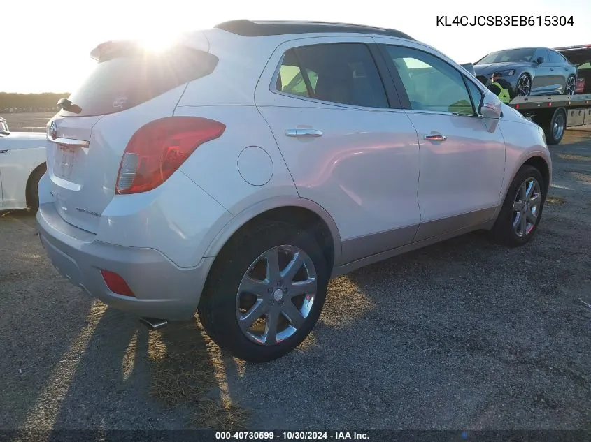 2014 Buick Encore Leather VIN: KL4CJCSB3EB615304 Lot: 40730599